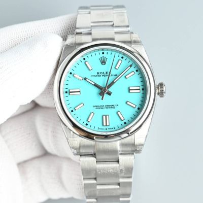 HP Factory Rolex Oyster Perpetual replica with Blue Dial 3230 Movement 41mm Waterproof 100m Tiffany Blue Dial Watch